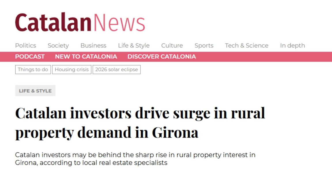 Cottage properties features in Catalan News